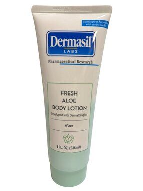 Dermasil Labs Fresh Aloe Body Lotion 8 Oz - Hydrating & Nourishing For All Skin